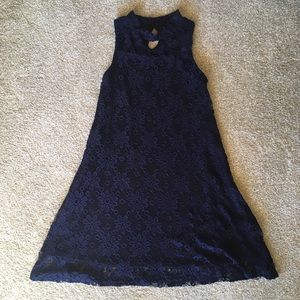Blue lace kid’s dress